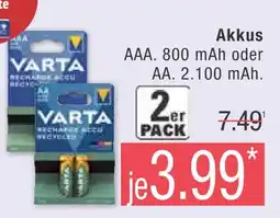 Marktkauf Varta akkus Angebot