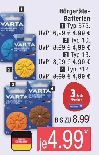 Marktkauf Varta hörgeräte-batterien Angebot