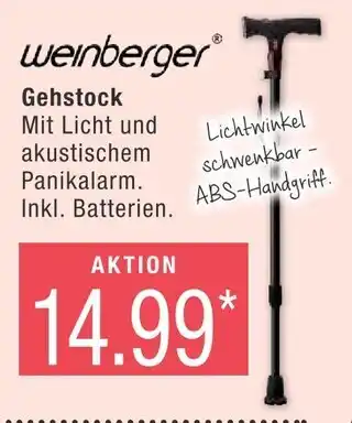 Marktkauf Weinberger gehstock Angebot