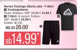 Marktkauf Adidas herren trainings-shorts oder -t-shirt Angebot