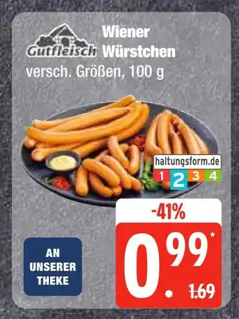 Edeka Gutfleisch wiener würstchen Angebot