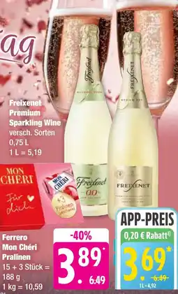 Edeka Freixenet oder ferrero premium sparkling wine oder mon chéri pralinen Angebot