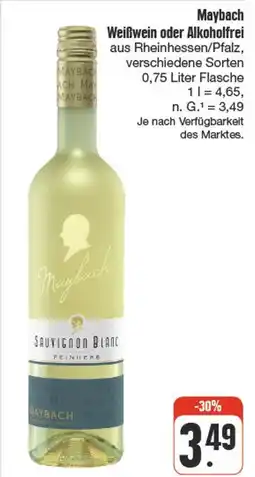 nah & gut Maybach weißwein oder alkoholfrei Angebot