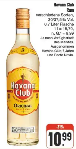 nah & gut Havana club rum Angebot