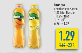 diska Fuze tea pfirsich oder zitrone Angebot