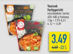 diska Youcook butter chicken oder chicken tikka Angebot