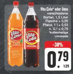 Edeka Vita cola vita cola oder limo Angebot