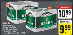 Edeka Beck's bier Angebot