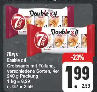 Edeka 7days double x 4 Angebot