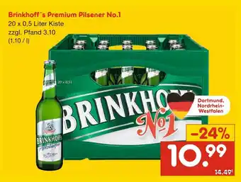 Netto Marken-Discount Brinkhoff's premium pilsener no.1 Angebot