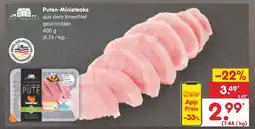 Netto Marken-Discount Gut ponholz puten-ministeaks Angebot