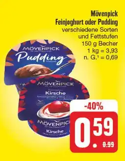 Edeka Mövenpick feinjoghurt oder pudding Angebot