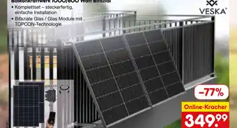 Netto Marken-Discount Veska balkonkraftwerk 1000/800 watt bifazial Angebot