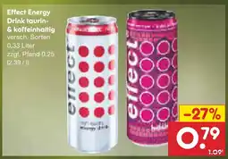 Netto Marken-Discount Effect energy drink taurin- & koffeinhaltig Angebot