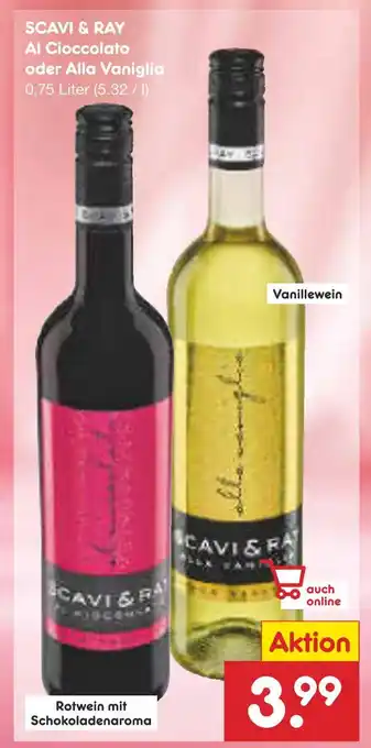 Netto Marken-Discount Scavi & ray al cioccolato oder alla vaniglia Angebot