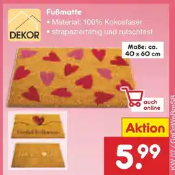 Netto Marken-Discount Dekor fußmatte Angebot