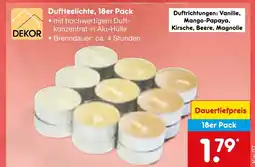 Netto Marken-Discount Dekor duftteelichte Angebot