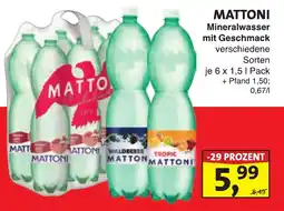 Lösch Depot MATTONI Mineralwasser mit Geschmack Angebot