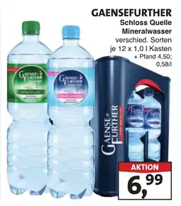 Lösch Depot GAENSEFURTHER Schloss Quelle Mineralwasser Angebot