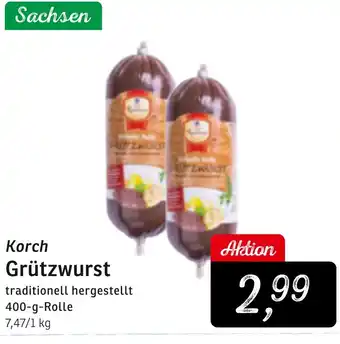 KONSUM Korch Grützwurst Angebot