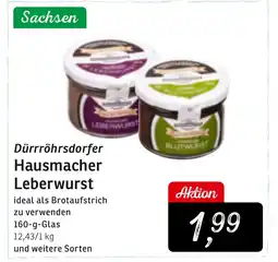 KONSUM Dürrröhrsdorfer Hausmacher Leberwurst Leberwurst Angebot