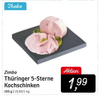 KONSUM Zimbo Thüringer 5-Sterne Kochschinken Angebot