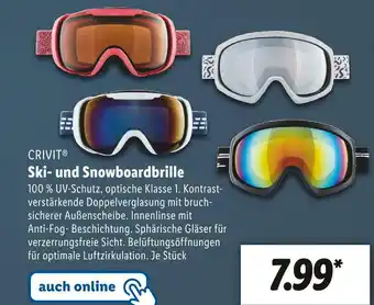 Lidl Crivit ski- und snowboardbrille Angebot