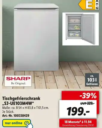 Lidl Tischgefrierschrank „sj-ue103m4w“ Angebot