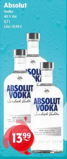 Trink und Spare Absolut Vodka 40% Vol. Angebot