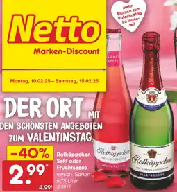 Netto Marken-Discount Rotkäppchen Sekt oder Fruchtsecco Angebot