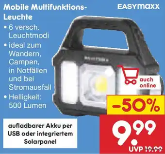 Netto Marken-Discount EASYmaxx Mobile Multifunktions Leuchte Angebot