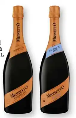 Scheck-in-Center Mionetto Prosecco Treviso Angebot