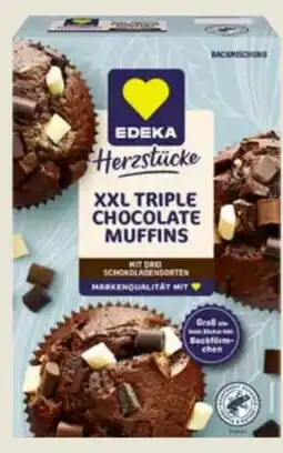 Edeka Edeka Herzstücke Backmischung XXL Triple Chocolate Muffins Angebot