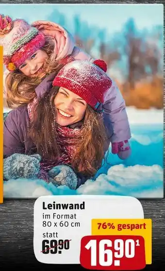 REWE Leinwand Angebot