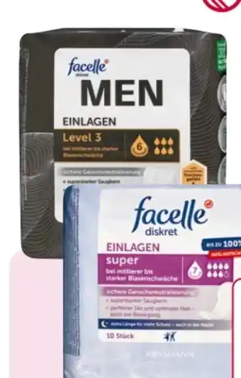 Rossmann Facelle Diskret Hygiene-Einlagen Men Angebot