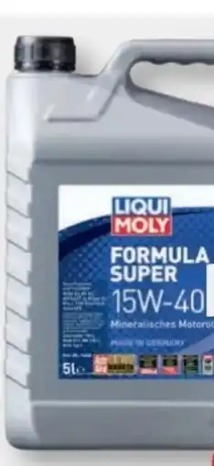 B1 Discount Baumarkt Liqui Moly Motorenöl Formula Super 15W-40 Angebot