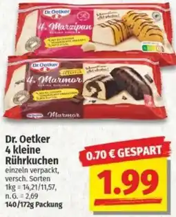 NP Discount Dr. Oetker 4 kleine Rührkuchen Angebot