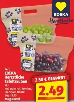 NP Discount EDEKA Herzstücke Tafeltrauben Angebot