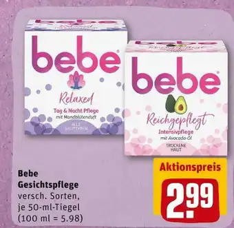 REWE Bebe gesichtspflege Angebot