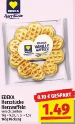 NP Discount EDEKA Herzstücke Herzwaffeln Angebot