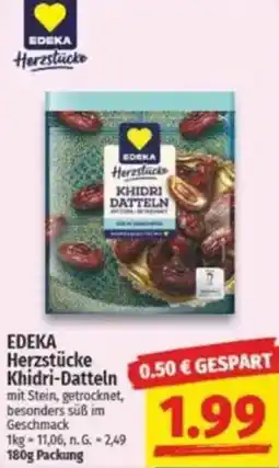 NP Discount EDEKA Herzstücke Khidri-Datteln Angebot