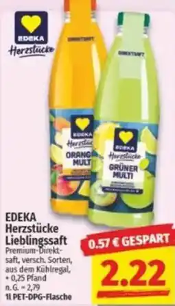 NP Discount EDEKA Herzstücke Lieblingssaft Angebot