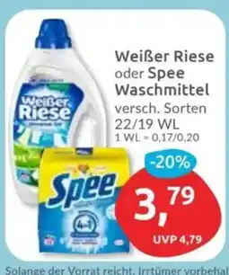 Budni Weißer Riese oder Spee Waschmittel Angebot