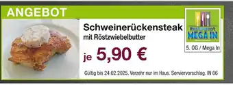 Möbel Inhofer Schweinerückensteak mit röstzwiebelbutter Angebot