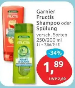 Budni Garnier Fructis Shampoo oder Spülung Angebot