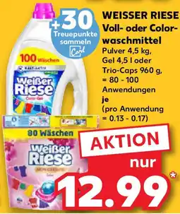 Kaufland WEISSER RIESE Voll oder Colorwaschmittel Angebot