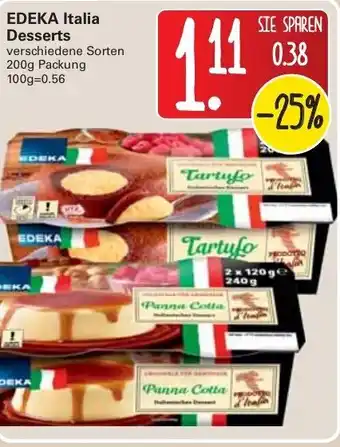 WEZ Edeka Italia Desserts 200g Angebot