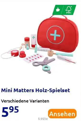 Action Mini Matters Holz Spielset Angebot