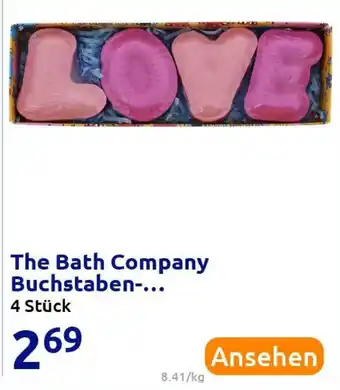 Action The Bath Company Buchstaben Angebot