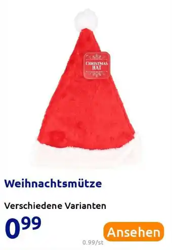 Action Weihnachtsmütze Angebot